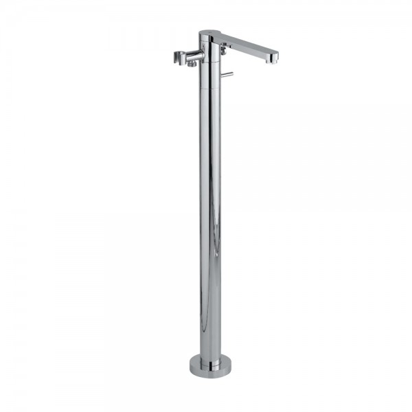 Floor Mounted Single Lever Bath Mixer with swivel spout